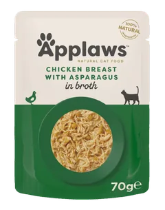 Plic Applaws Piept Pui Cu Sparanghel 70g