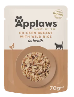 Plic Applaws Piept Pui cu Orez Salbatic 70g