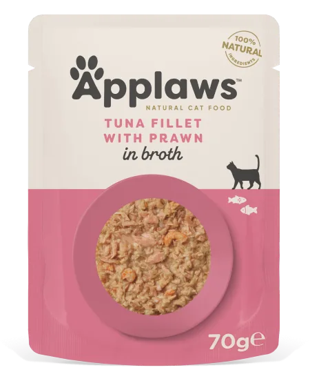 Plic Hrana Pisici Applaws File Ton Cu Creveti Black Tiger 70g