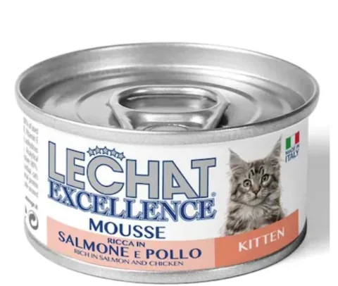 Monge LeChat Excellence Kitten Junior Mousse Cu Somon/Pui 85g