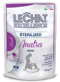 Hrana Umeda pentru Pisici Monge LeChat Excellence Steril Cu Rata 100g