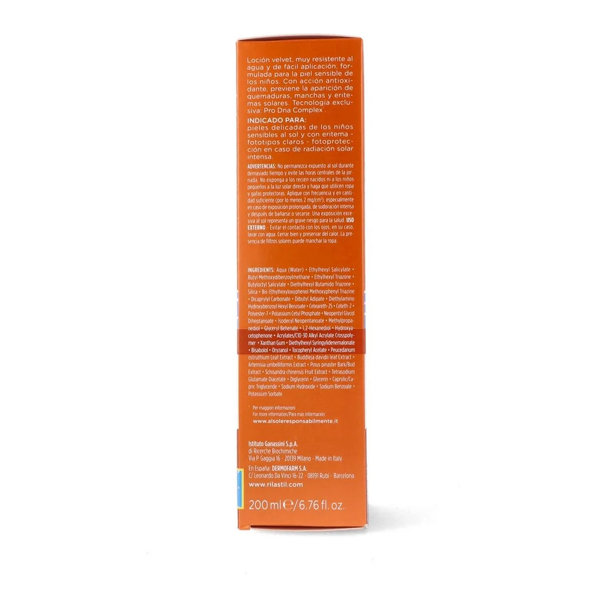 Lapte de Protecție Solară Rilastil Sun System SPF 50+ Copii 200ml - imagine 3
