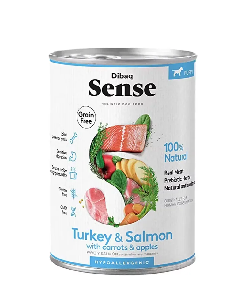 Hrana Umeda Caini Dibaq Sense Curcan si Somon Puppy 380g