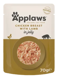 Hrana Umeda pentru Pisici Applaws Piept Pui cu Miel in Aspic 70g
