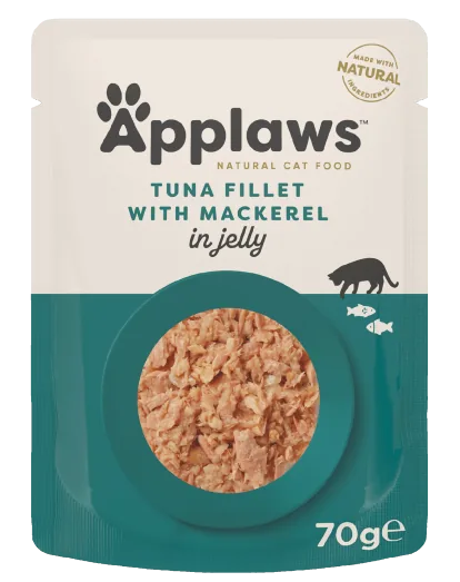 Plic Hrana Umeda Pisici Applaws File de Ton si Macrou in Aspic 70g
