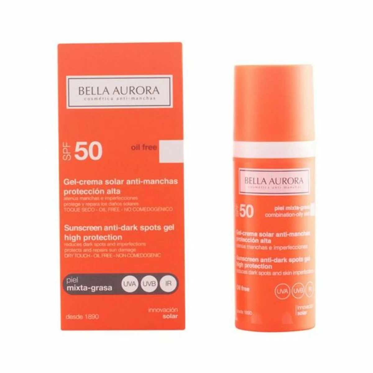 Cremă Solară Bella Aurora Anti Pete Maronii SPF 50+ 50ml