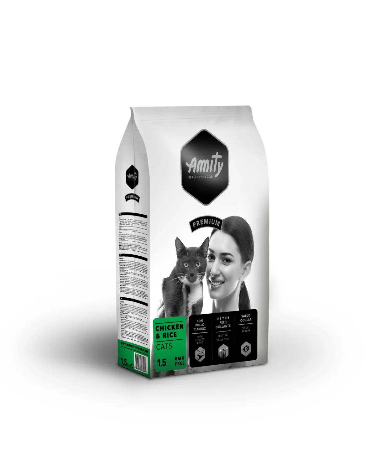 Hrana Uscata Pisici Amity Premium Cats Pui si Orez 10kg
