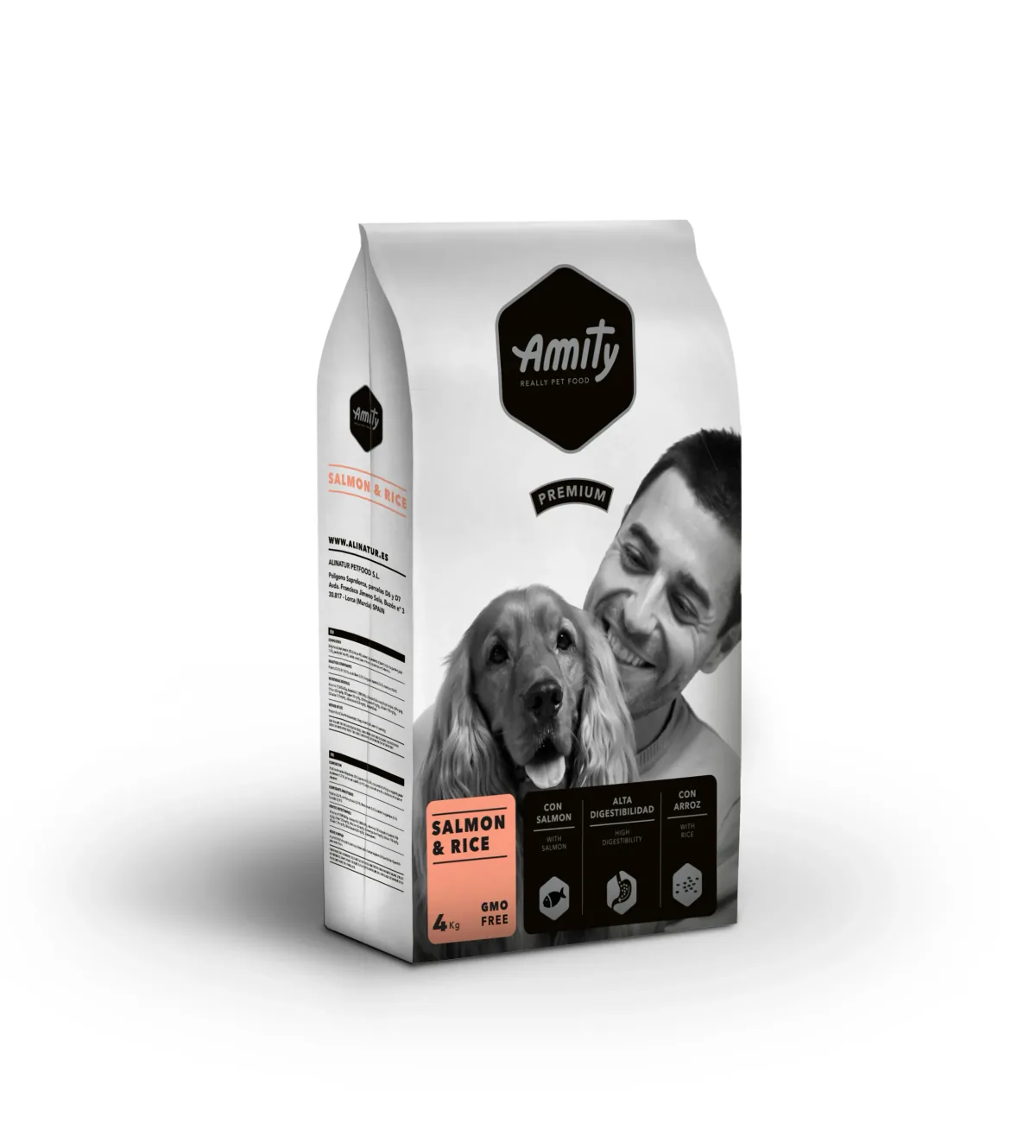 Hrana Uscata Pentru Caini Amity Premium Somon si Orez 4kg