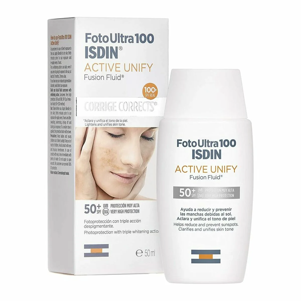 Cremă Solară Față Isdin Foto Ultra 100 Unify SPF 50+ Anti-Pete 50ml