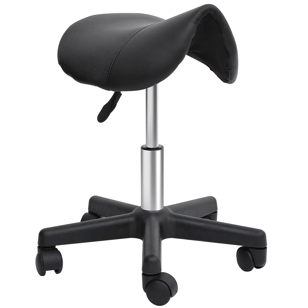Scaun de Coafor HOMCOM 35x38x43-55cm Negru