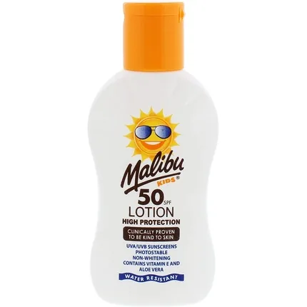 Lotiune Protectie Solara Malibu High Protection SPF50 Copii Rezistent Apa 100ml