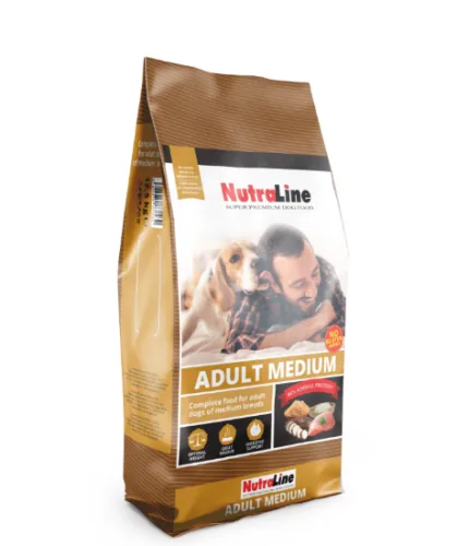 Nutraline Dog Adult Medium 3kg Pui