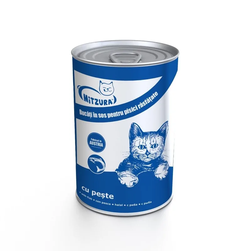 Conserva pentru Pisici Mitzura Peste 415g