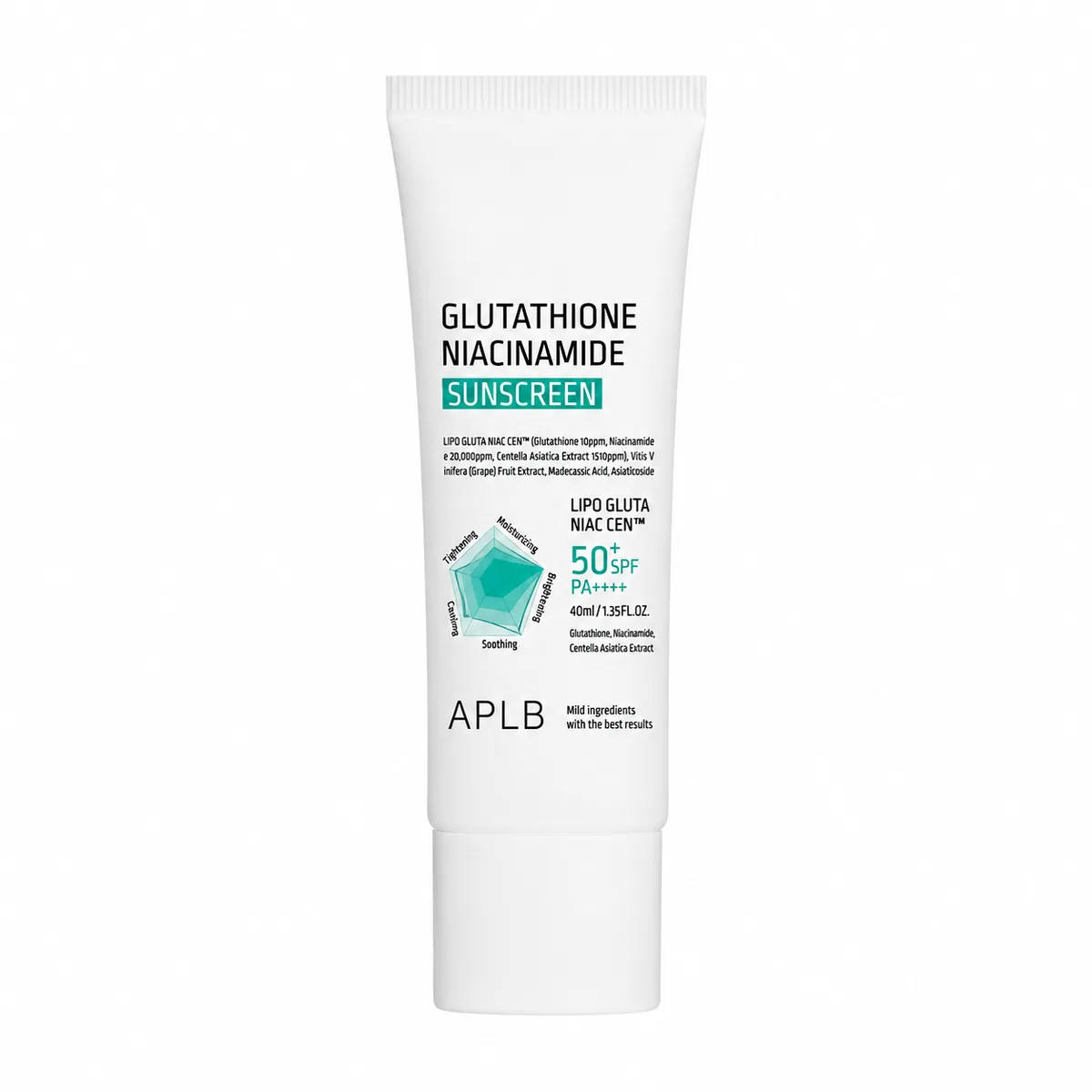 Cremă de Protecție Solară APLB Glutathione Niacinamide Sunscreen 40ml