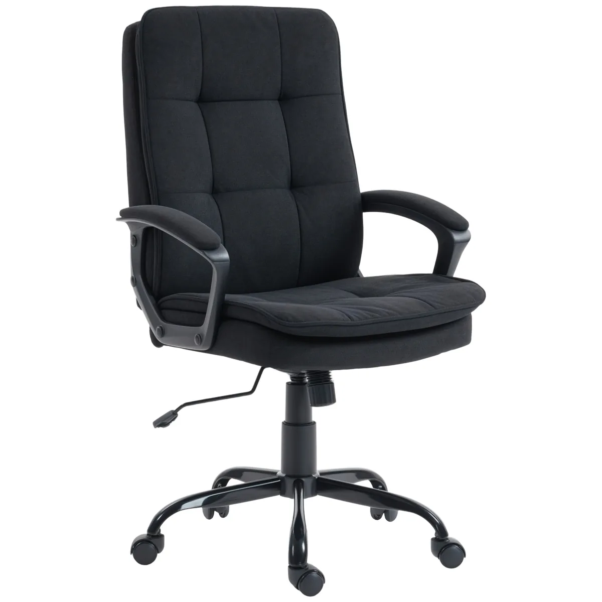 Scaun de Birou HOMCOM Ergonomic Tip In Inaltime Reglabila Balansare 120kg Negru