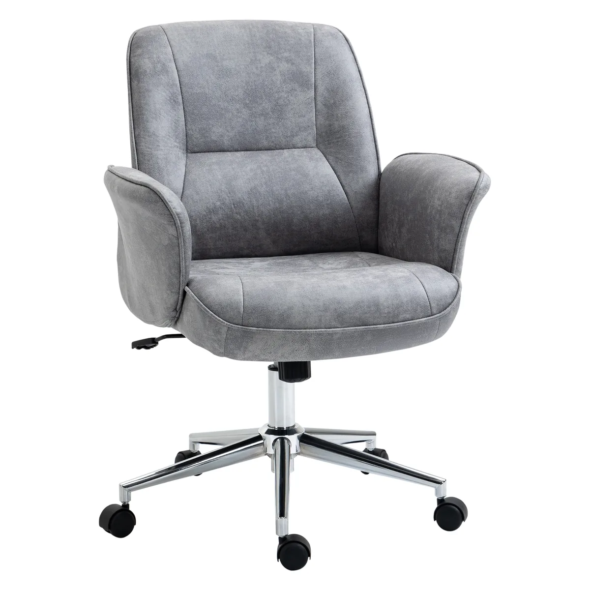 Scaun de Birou Vinsetto Ergonomic Ajustabil Balansoar Microfibra Gri