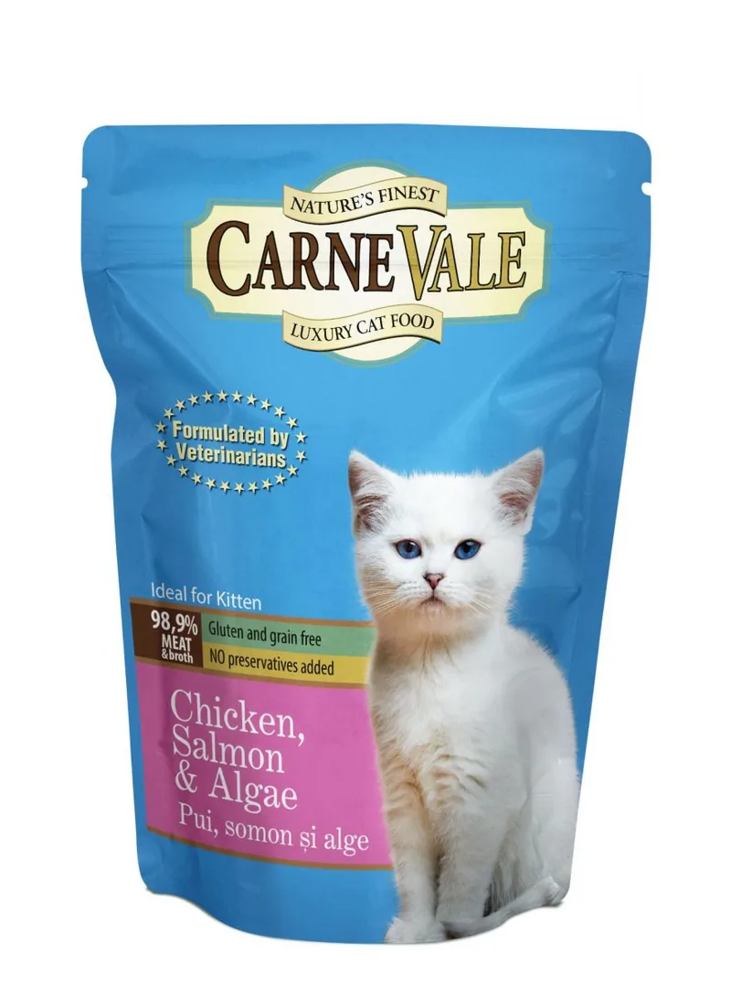 Plic Umed pentru Pisoi Carnevale Pui/Somon/Alge 85g
