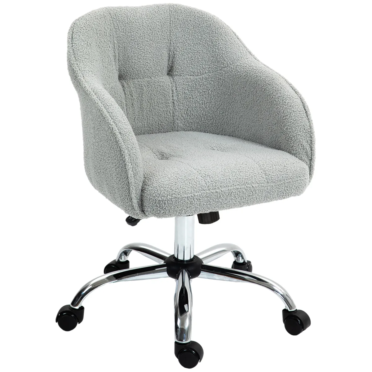 Scaun de Birou HOMCOM Gri