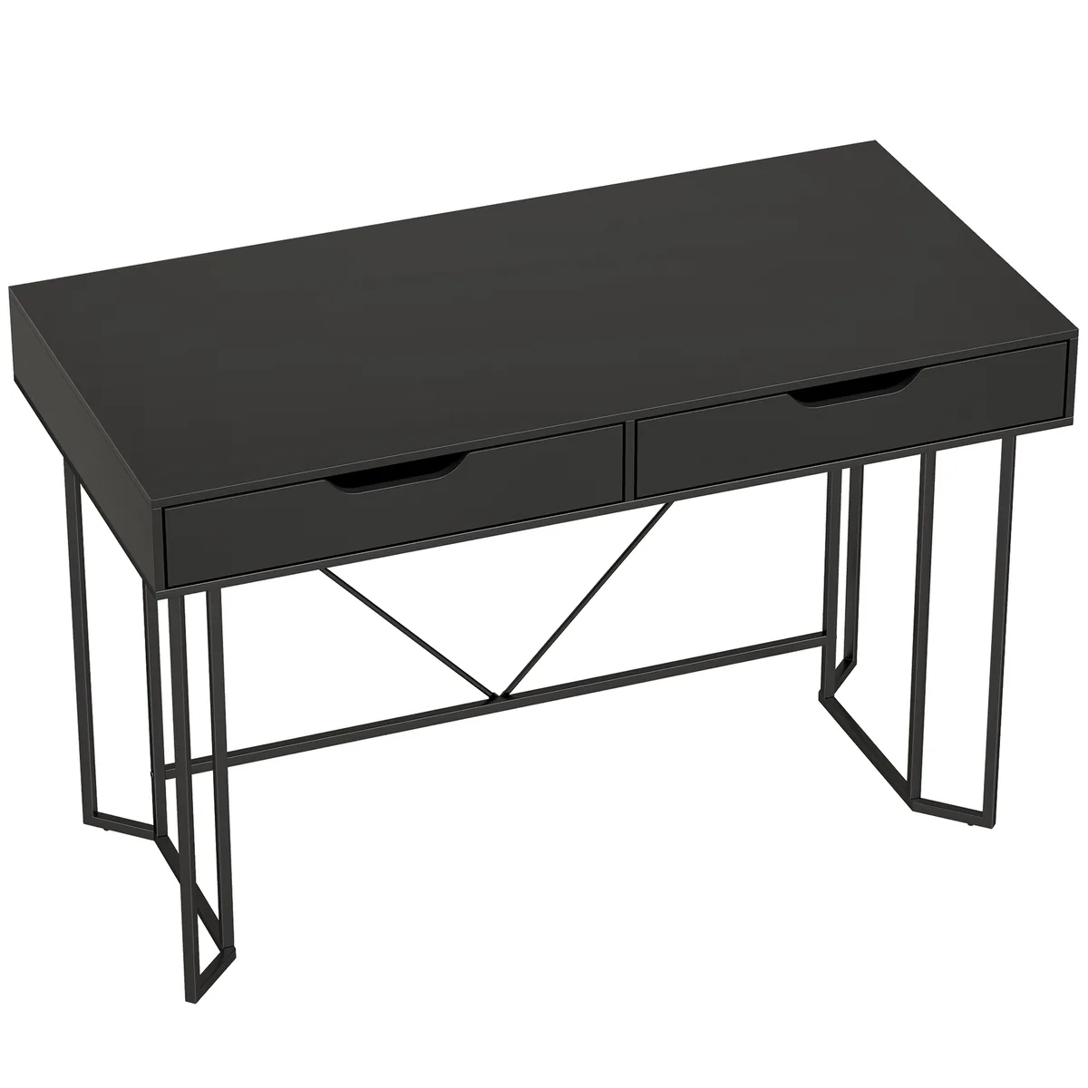 Birou pentru Calculator HOMCOM 2 Sertare 120x60x77cm Negru