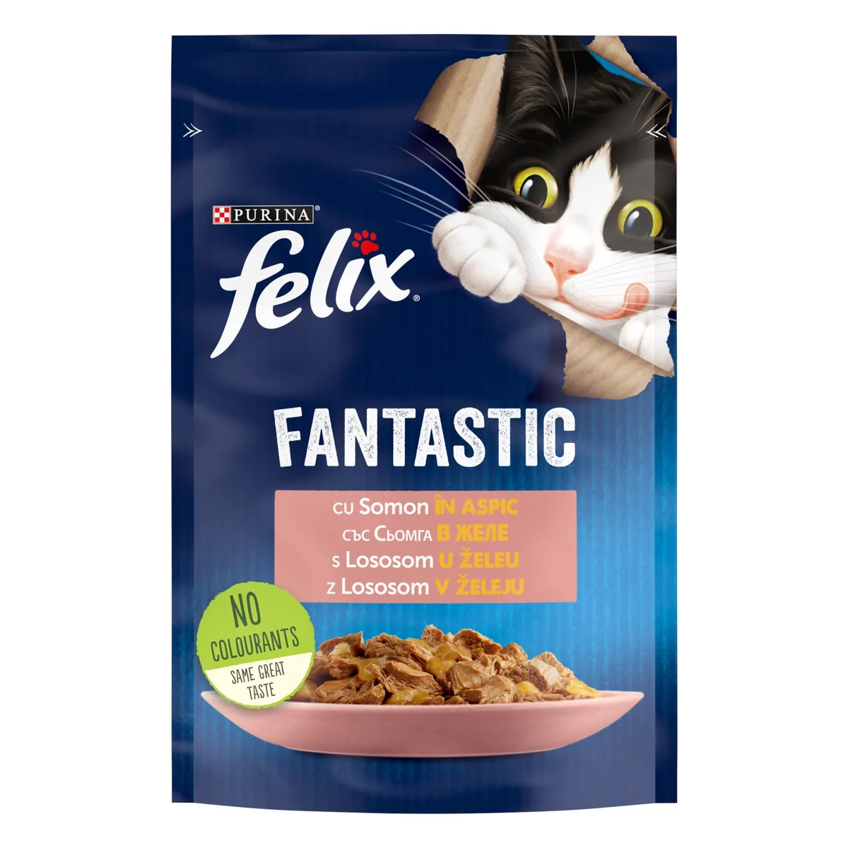 Hrana Umeda pentru Pisici Felix Fantastic Somon 85g