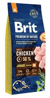 Hrana Uscata pentru Caini Brit Premium By Nature Junior M 1kg