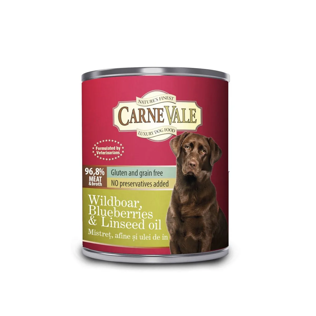 Conserva Câini Carnevale Mistreț/Coacăze/Ulei In 800g