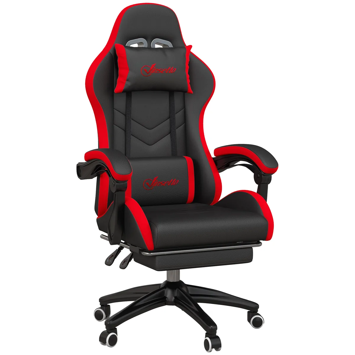 Scaun Gaming Vinsetto Inaltime Reglabila Spatar Rabatabil Negru
