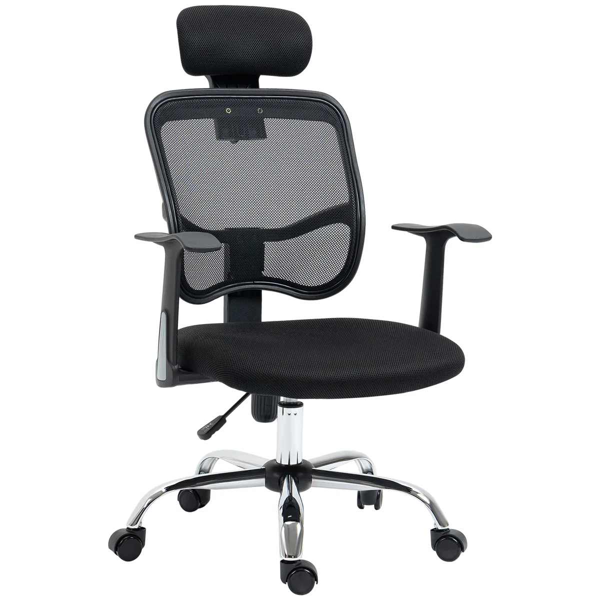 Scaun de Birou Vinsetto Ergonomic Reglabil cu Tetieră Negru