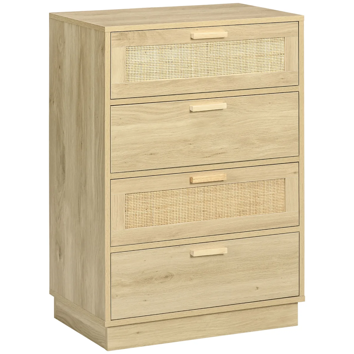Comoda HOMCOM Design Boem Ratan 4 Sertare