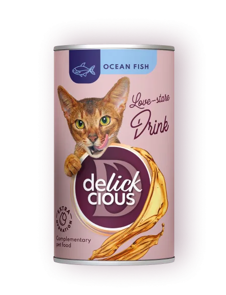 Bautura pentru Pisici Delickcious Peste Oceanic 140g