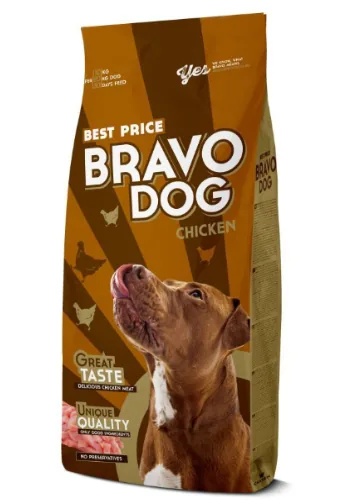 Hrana Uscata pentru Caini Bravo Dog Pui 10kg