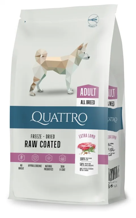 Hrana Caini Quattro Adult All Breed Miel si Orez 3kg