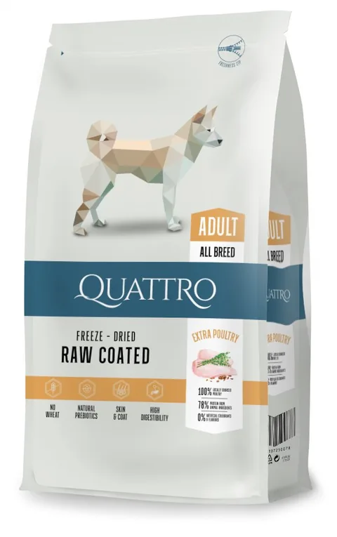 Hrana uscata pentru caini Quattro Dog Adult Pui All Breed 3kg
