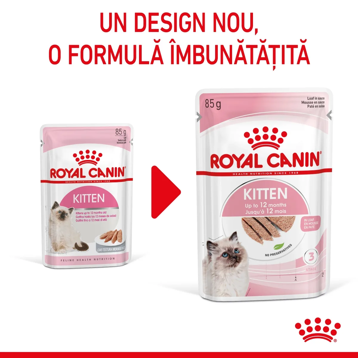 Hrana Umeda pentru Pisoi Royal Canin Kitten In Loaf 85g