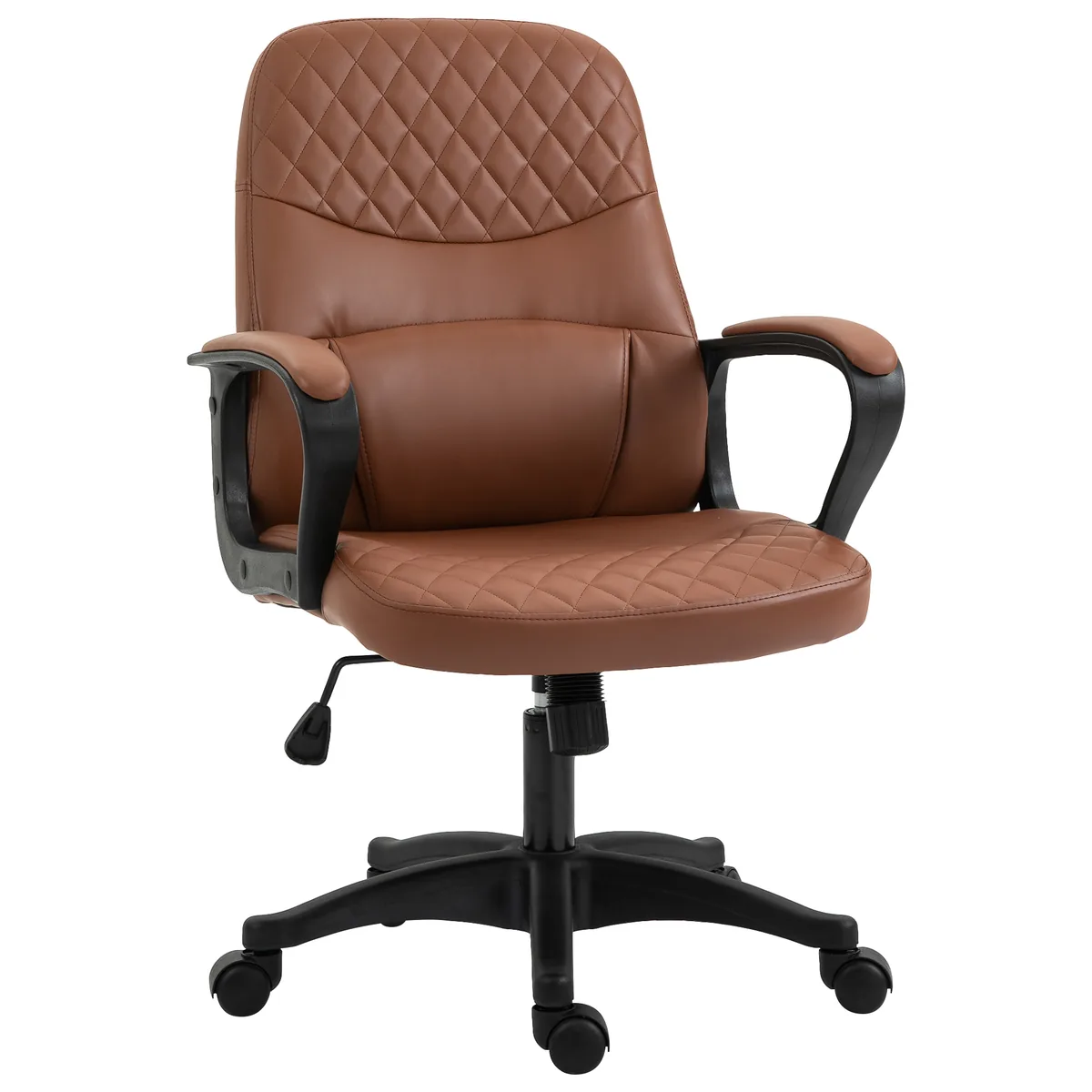 Scaun de Birou Vinsetto 2 Puncte Masaj Port USB Piele Ecologică Maro