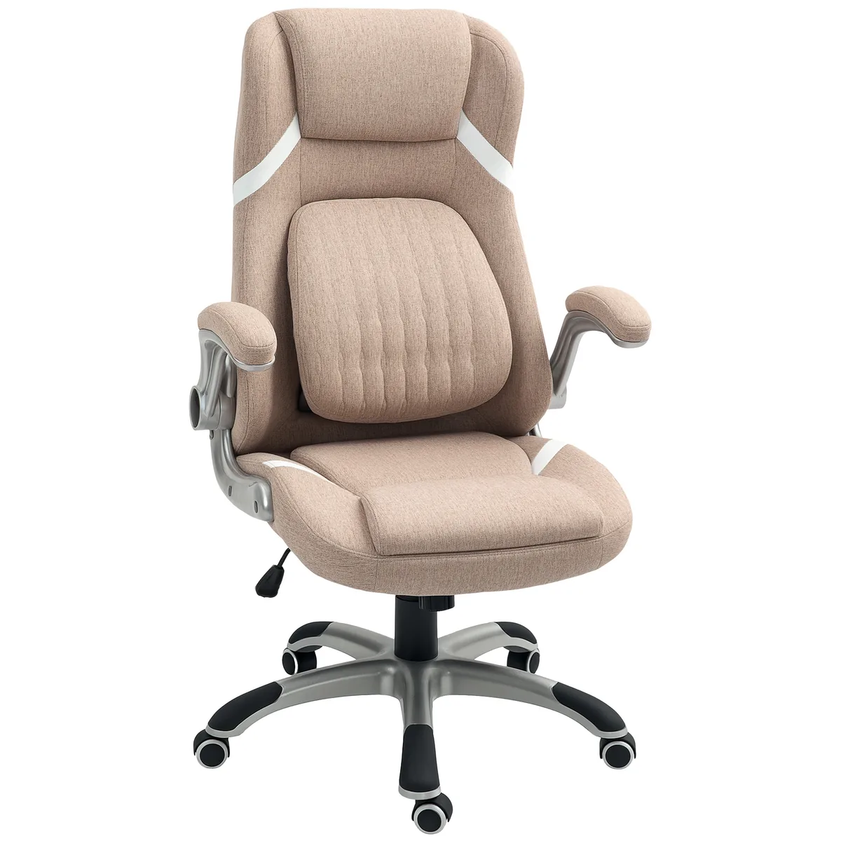 Scaun de Birou Vinsetto Ergonomic Brate Rabatabile Tetiera Suport Lombar Maro
