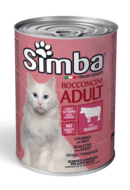 Conserva pentru Pisici Simba Vitel 415g
