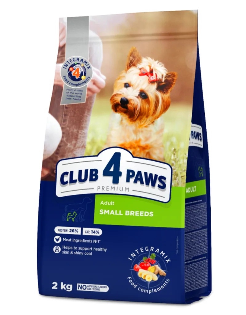 Hrana Uscata pentru Caini Club 4 Paws Small Breed Pui 2kg