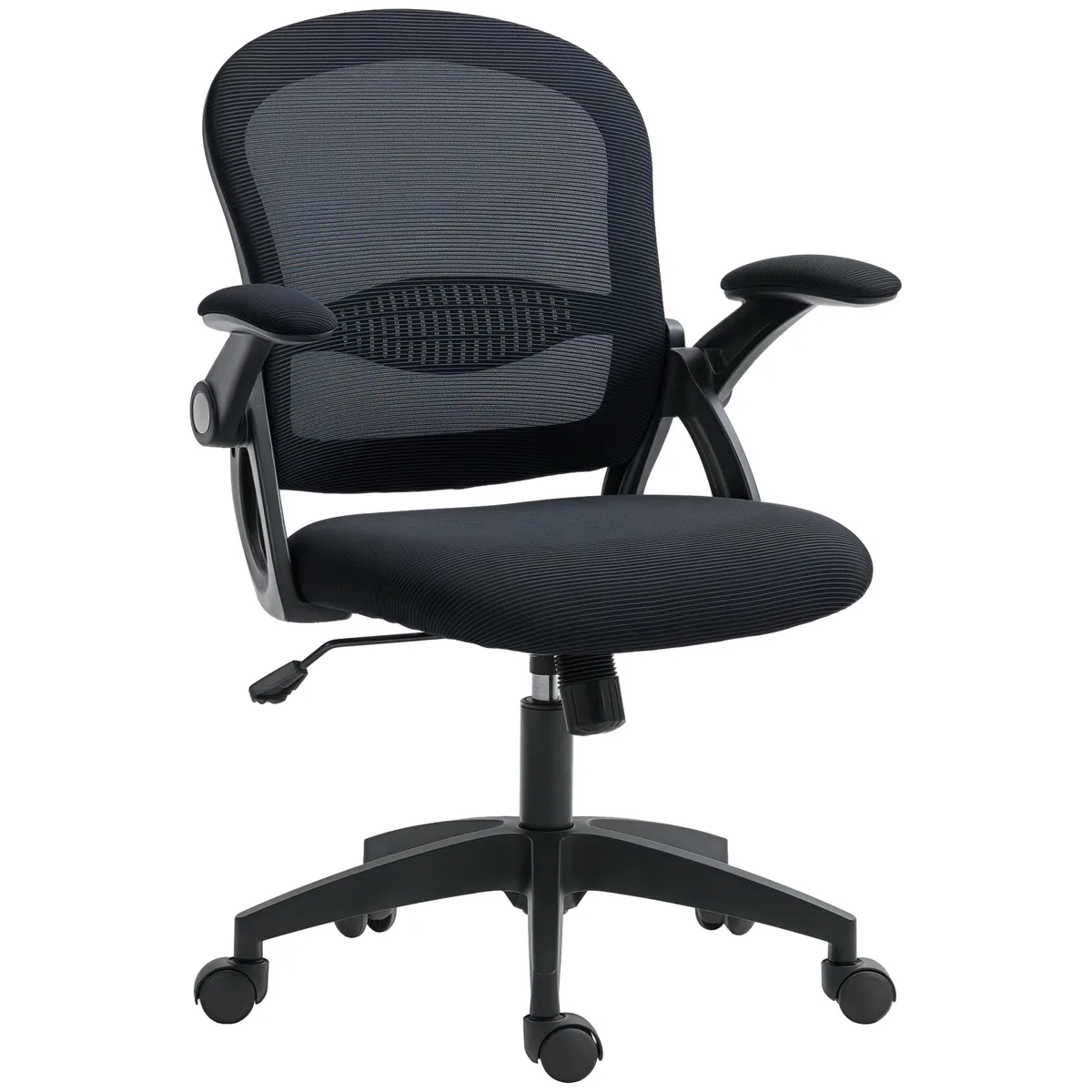 Scaun de Birou Vinsetto Ergonomic cu Spatar din Plasa Negru