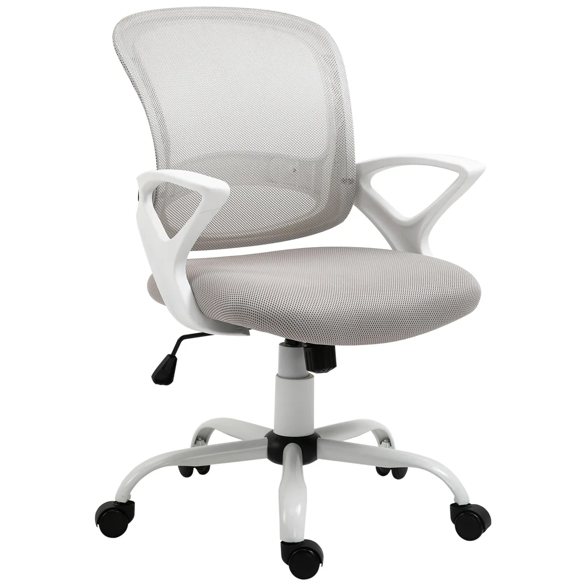 Scaun de Birou Vinsetto Plasa Gri Ergonomic Reglabil Rotativ