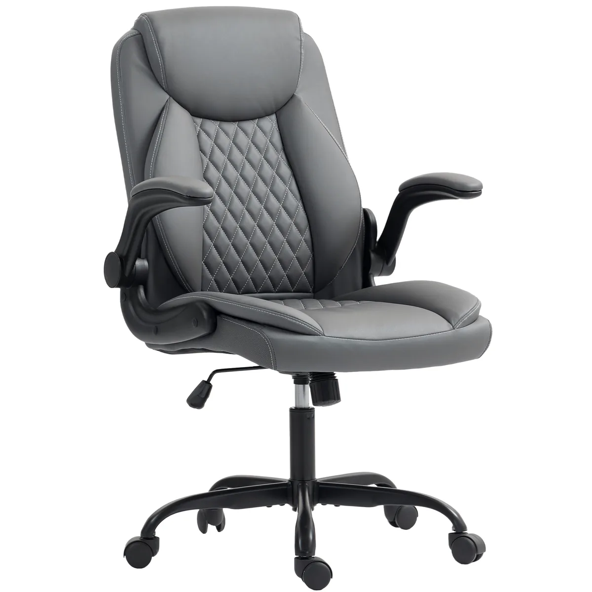 Fotoliu de Birou Homcom Ergonomic Gri