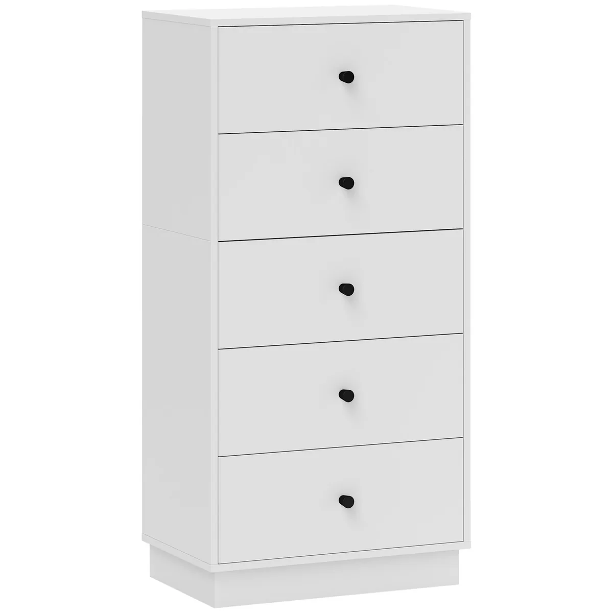 Comoda HOMCOM Sideboard 5 Sertare 47x29x95cm Alb