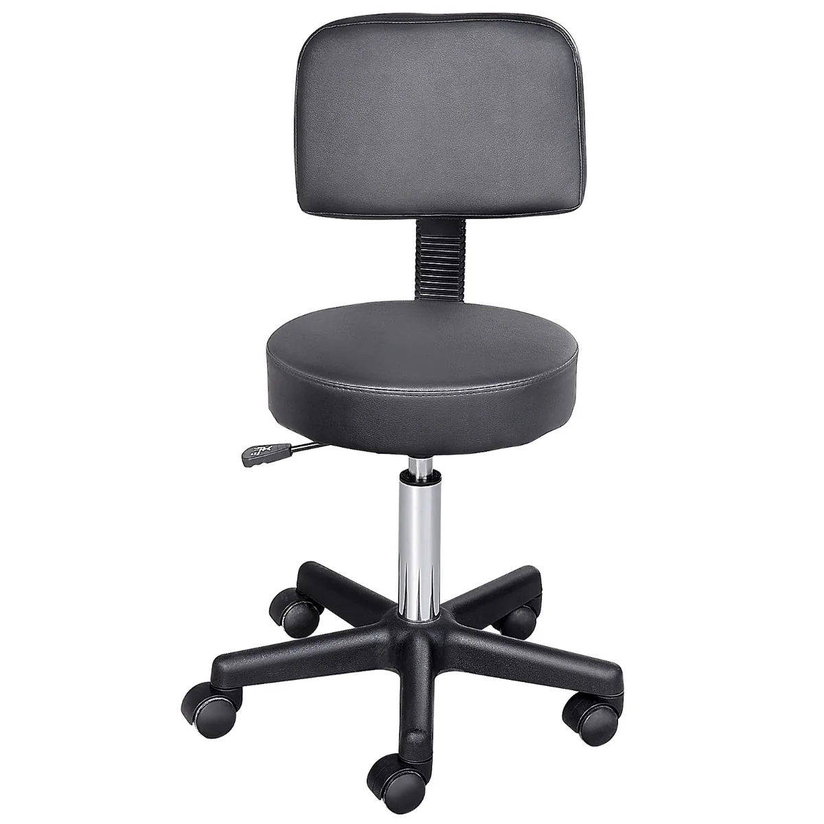 Scaun de Birou HOMCOM 35x42-54cm Rotativ Ergonomic Piele Sintetica Negru