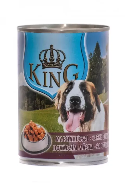 Conserva pentru Câini Pikopet Food King Dog Carne de Vita 415g