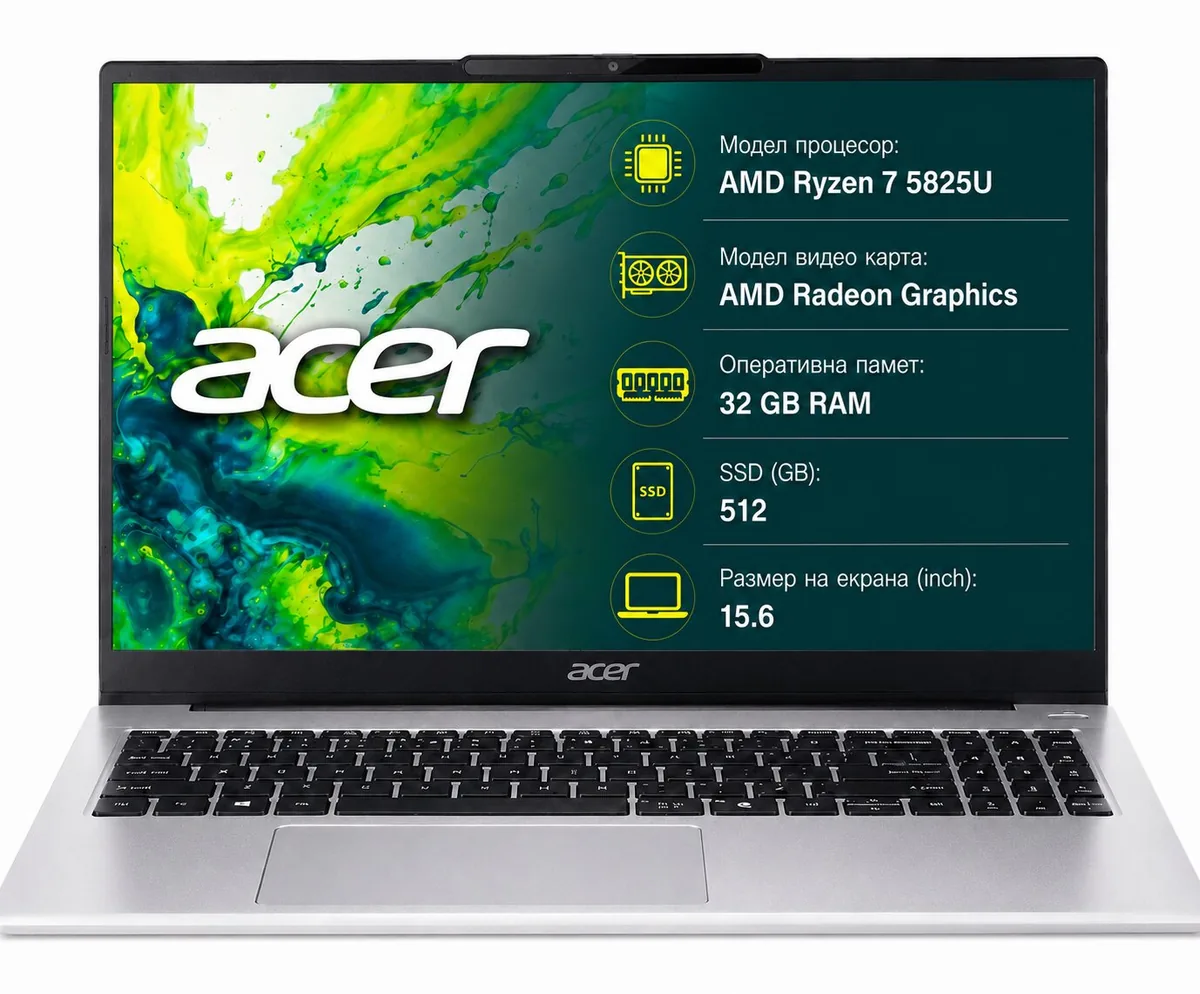 Acer Aspire Lite 15 512GB 32GB RAM Light Silver