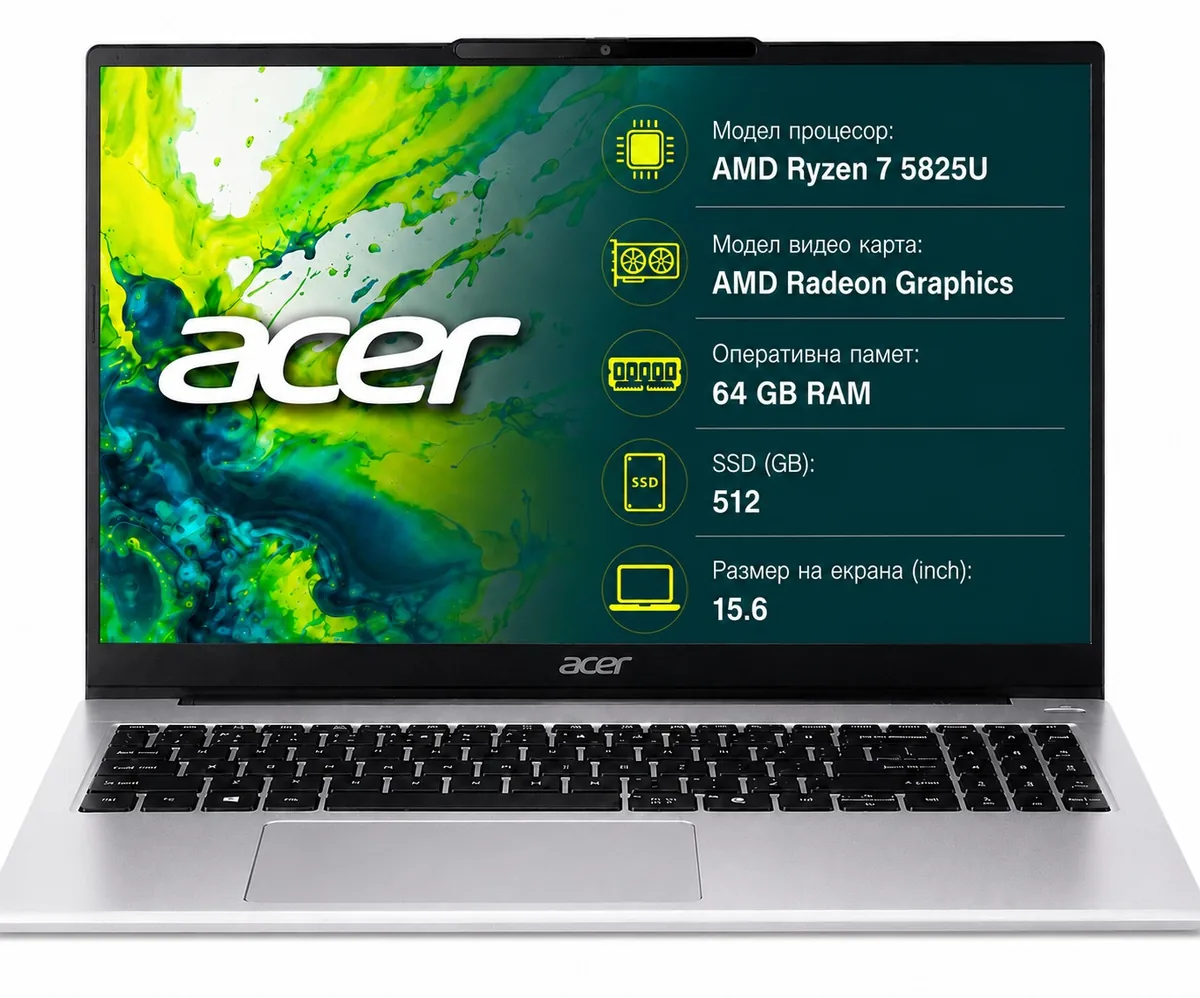 Acer Aspire Lite 15 512GB 64GB RAM Light Silver