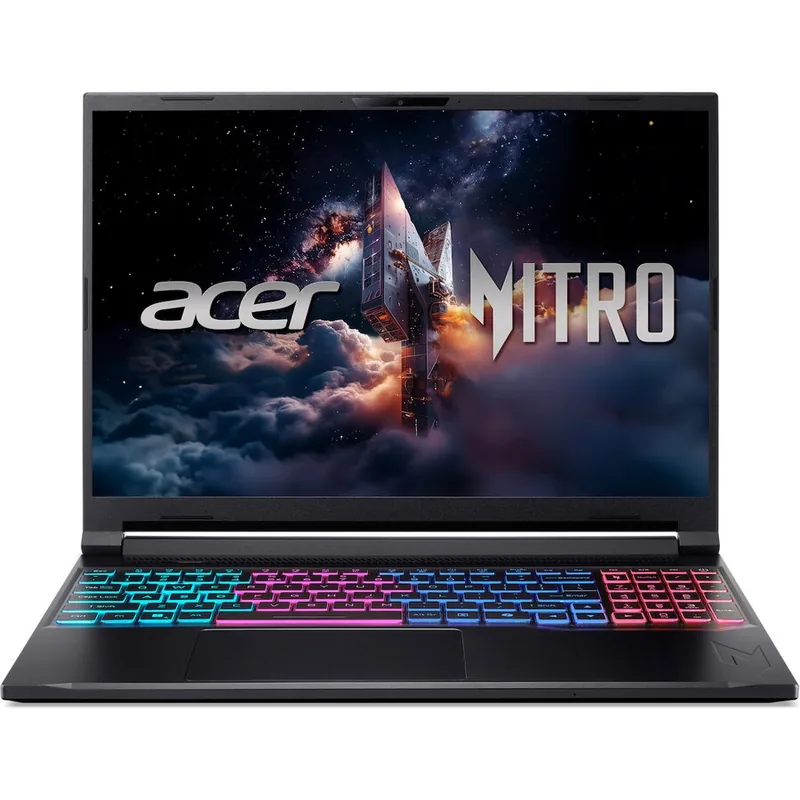 Acer Nitro V 16S WQXGA 16 inch Intel Core 9 270H 32GB RAM 1TB SSD RTX 5070 Windows 11 Pro Obsidian Black