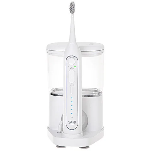 Set Periuta de Dinti Electrica si Irigator Oral Adler AD 2180 500ml Alb