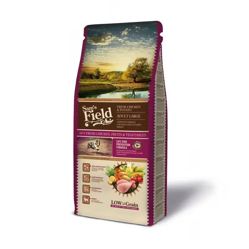 Hrana Uscata pentru Caini Sam's Field Fresh Chicken & Potato Adult Rase Mari 13kg
