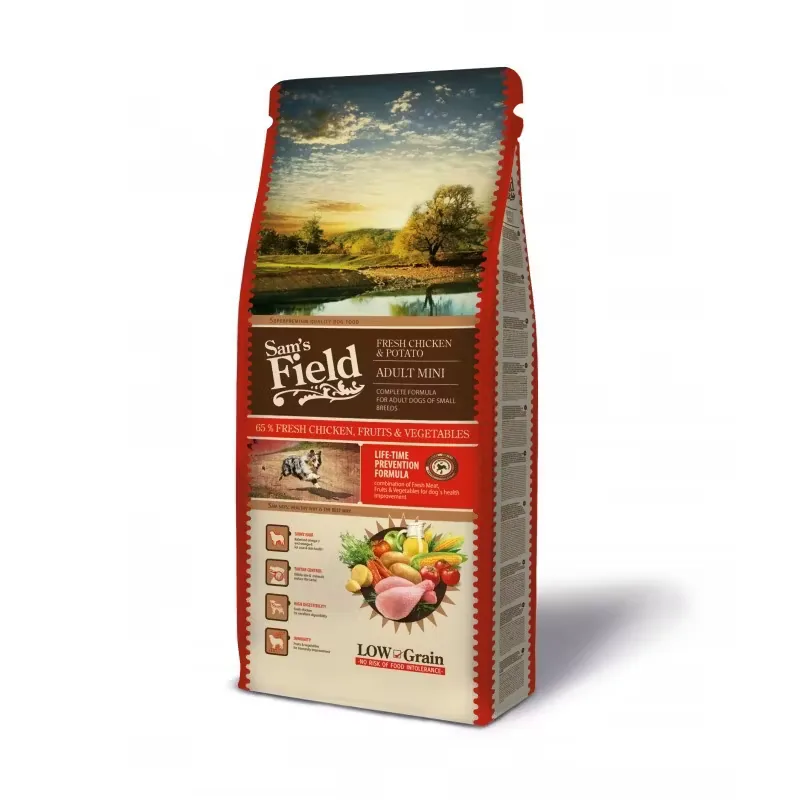 Hrana Uscata Caini Sam's Field Fresh Chicken & Potato Adult Mini 8kg